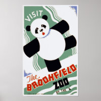 Posters WPA Vintages du Brookfield Zoo Panda