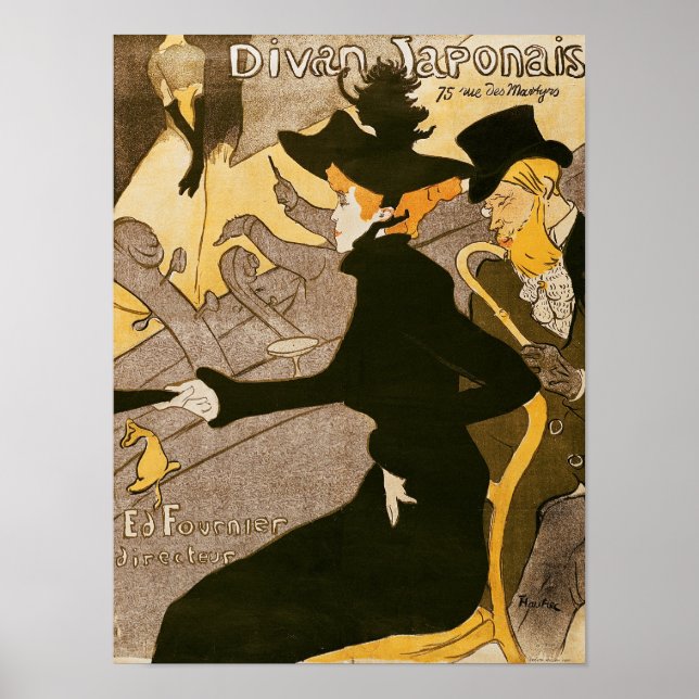 Posterwerbung "Le Divan Japonais", 1892 Poster (Vorne)