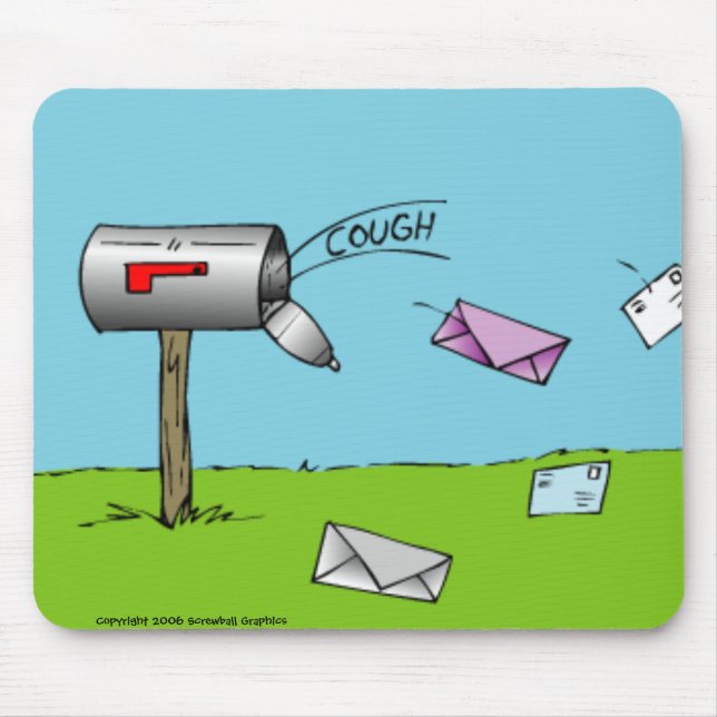 Postfach beschneiden Mousepad (Vorne)