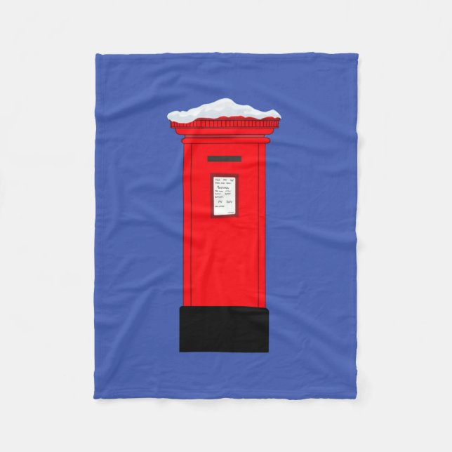 Postfach des Weihnachtsmanns Fleecedecke (Vorderseite)