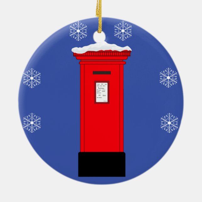 Postfach des Weihnachtsmanns Keramikornament (Hinten)