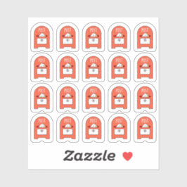 Postfach Postfach Postfach Briefumschlag Planer Aufkleber