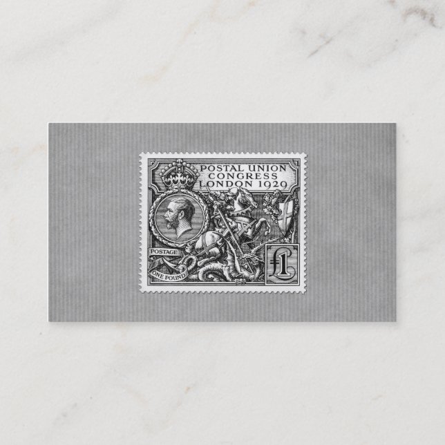 PostGewerkschafts-Kongreß 1929 1 Visitenkarte (Rückseite)