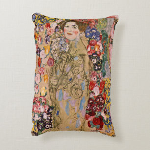 Posthumes Porträt von Ria Munk von Gustav Klimt Dekokissen