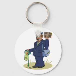 Postie Delivering Keychain Schlüsselanhänger