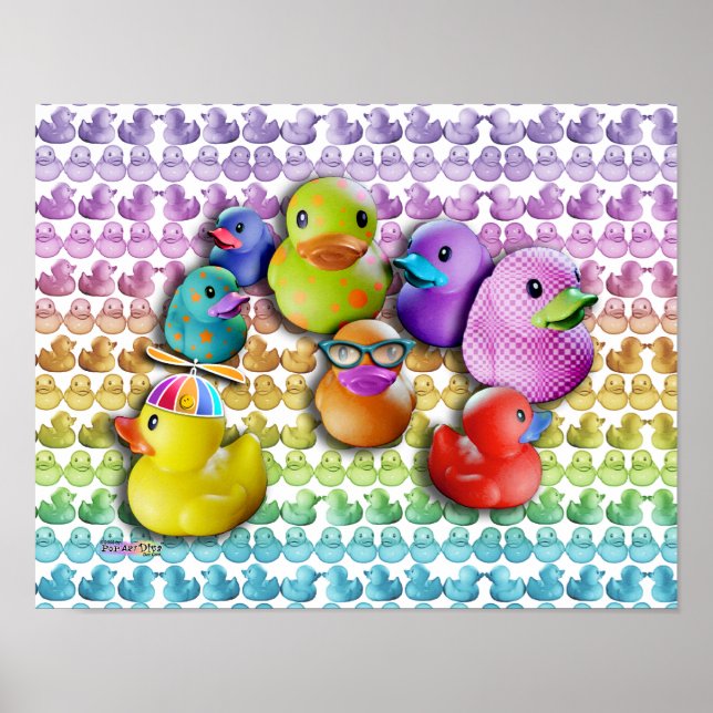 Postings & Fine Art Rubber Entdeckungsreise nach P Poster (Vorne)