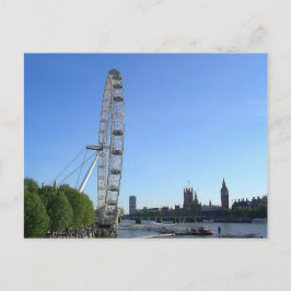 Postkarde mit London Eye Ferris Wheel Postkarte