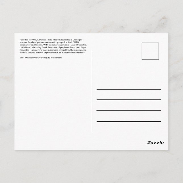 Postkarte (Rückseite)