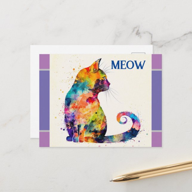 Postkarte (Vorderseite/Rückseite Beispiel)