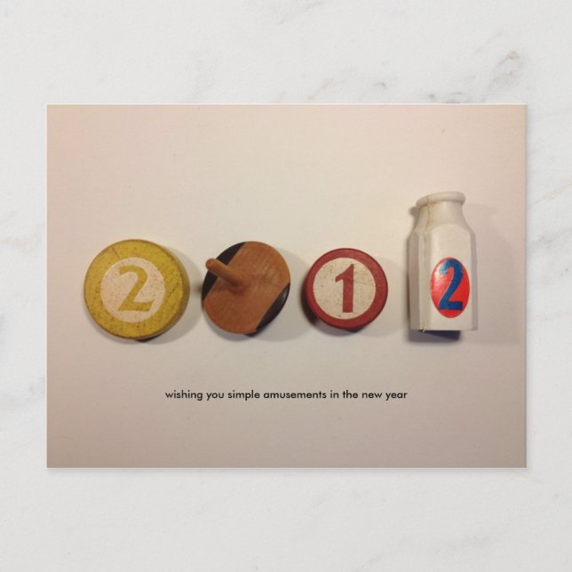 Postkarte 2012 für das neue Jahr (Vorderseite)