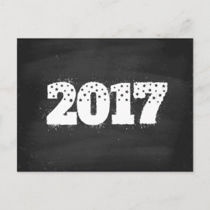 Postkarte 2017 auf Tafel