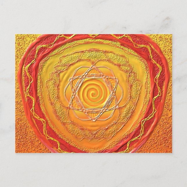 Postkarte 27 "Goldene Spirale" (Vorderseite)