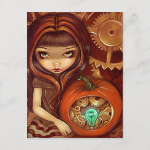 Postkarte "A Clockwork Pumpkin"