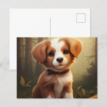 Postkarte A Heart of an Adorable Dog