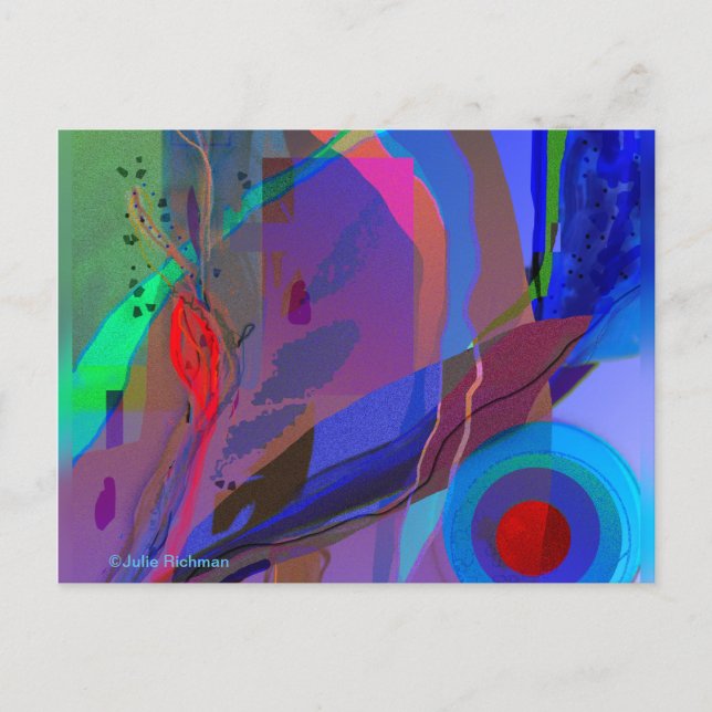 Postkarte "abstrakt Ocean View" (Vorderseite)