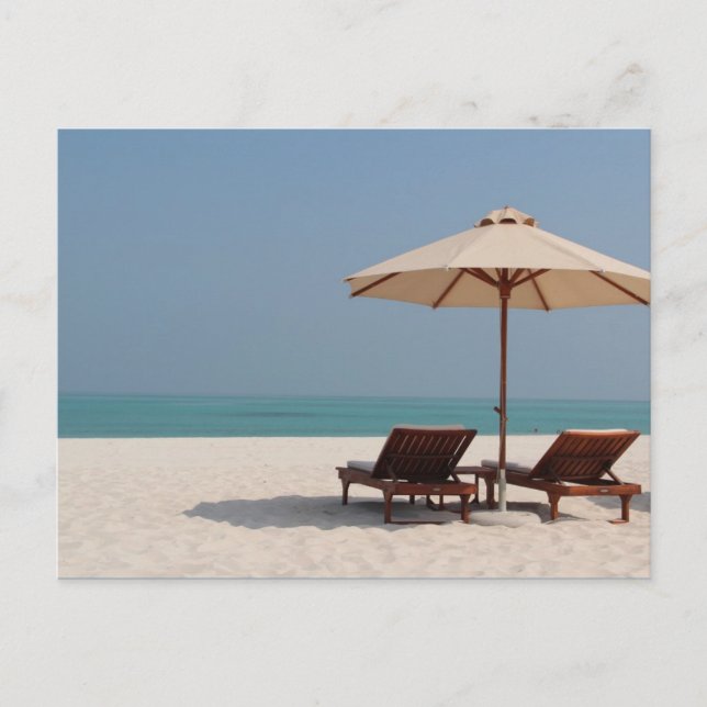 Postkarte - Abu Dhabi - Dubai - Strand (Vorderseite)