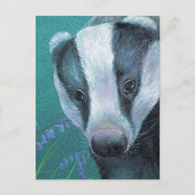 Postkarte "Abzeichen im Bluebellwald" (Vorderseite)
