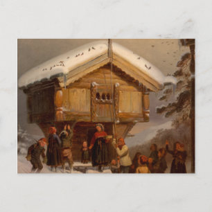 Postkarte Adolph Tidemand - Weihnachtstraditionen
