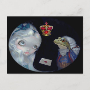 Postkarte "Alice and the Frog Footman"