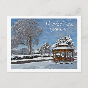 POSTKARTE, ÄLTERER PARK-WINTER WONDERLAND POSTKARTE