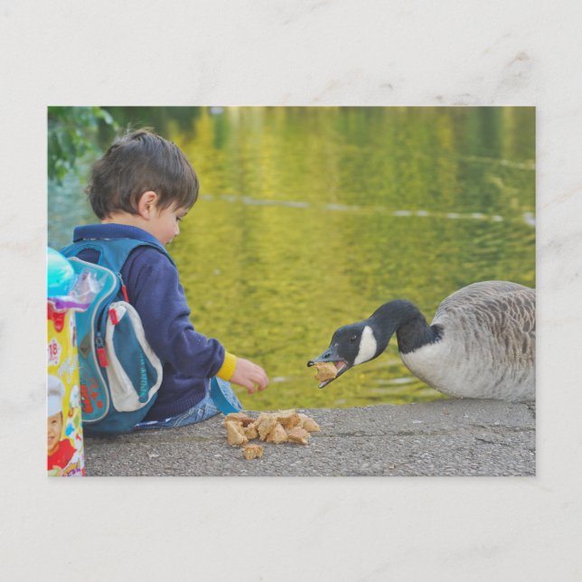 Postkarte am See (Vorderseite)