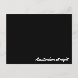 Postkarte Amsterdam nachts