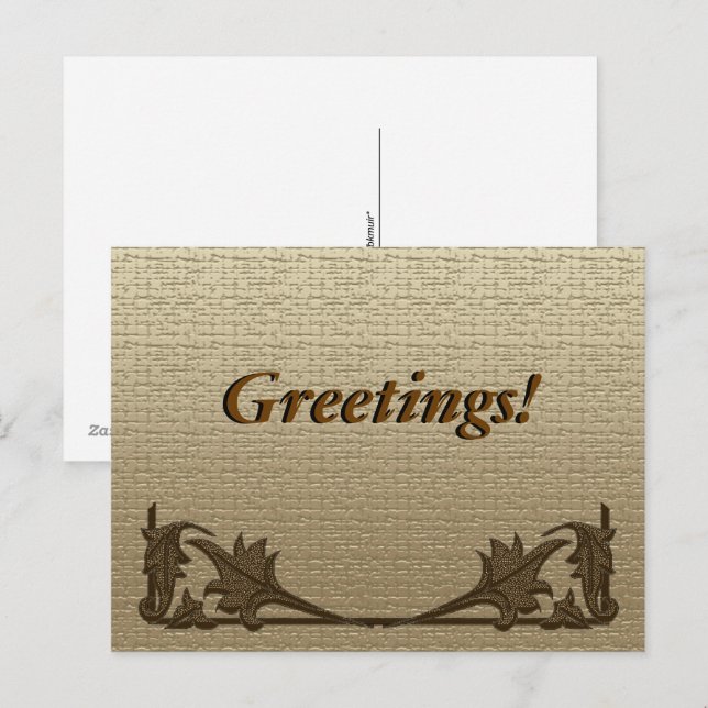 Postkarte - Angle Ironen und Linen (Vorne/Hinten)