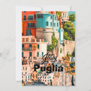 Postkarte Apulien Italien, Apulien Reise Postkarte