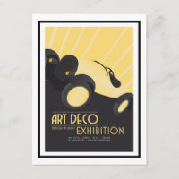 Postkarte - Art Deco Design Museum Ausstellung