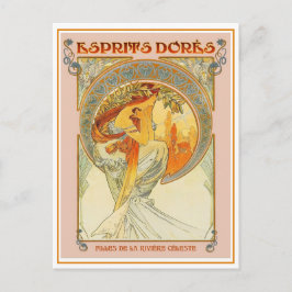Postkarte - Art Nouveau Esprits Dores