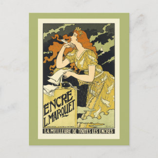 Postkarte: Art Nouveau Vintage Poster Art Postkarte