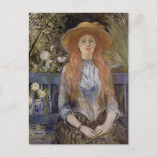 Postkarte 'Auf einer Bank' von Berthe Morisot
