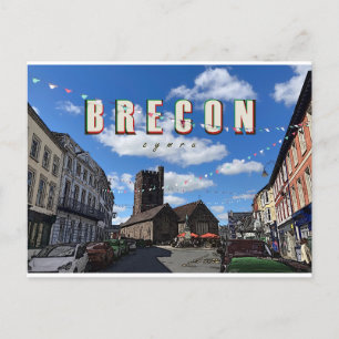 Postkarte aus Brecon, Wales