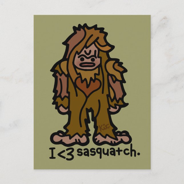 Postkarte aus dem dunklen Wald. (Vorderseite)
