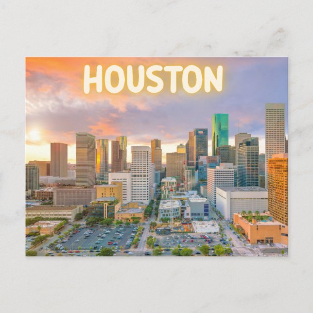 Postkarte aus Houston, Texas (Vorderseite)