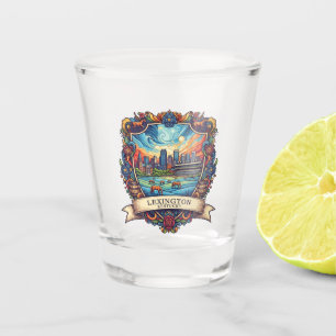 Postkarte aus Lexington, Kentucky Schnapsglas