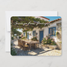 Postkarte aus Portugal, Terrasse