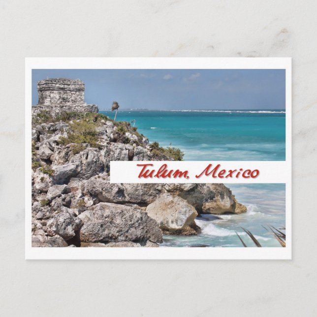 Postkarte aus Tulum, Mexiko (Vorderseite)