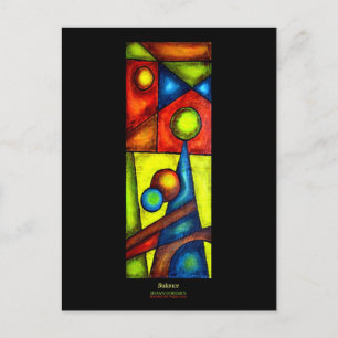 Postkarte, Balance, Acryl Abstract Postkarte