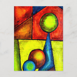 Postkarte, Balance, Balance, Acryl Abstract Postkarte