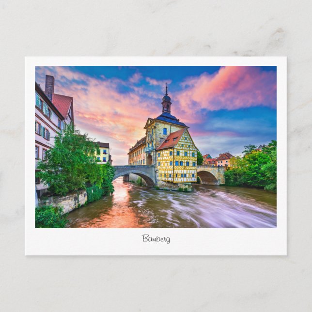 Postkarte Bamberg, Bayern, Deutschland (Vorderseite)