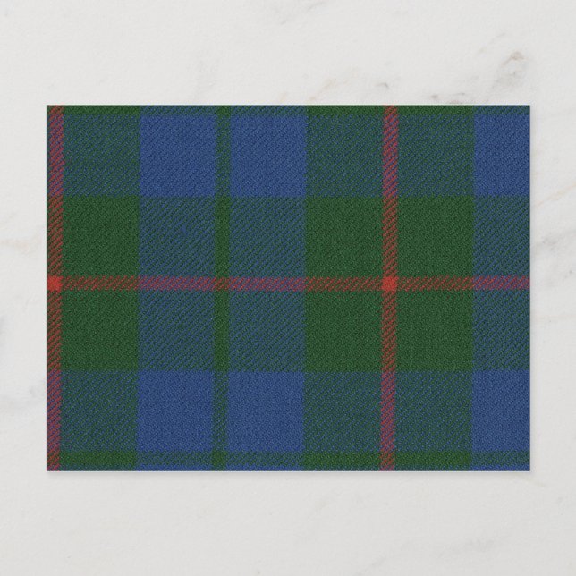 Postkarte Barclay Jagd Alter Tartan (Vorderseite)