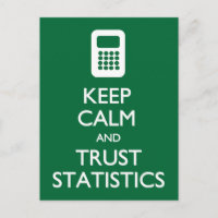 Postkarte behalt von Calm Trust-Statistiken