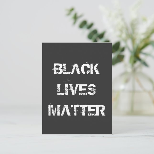 Postkarte - BLACK LIVES MATERIE (Stehend Vorderseite)