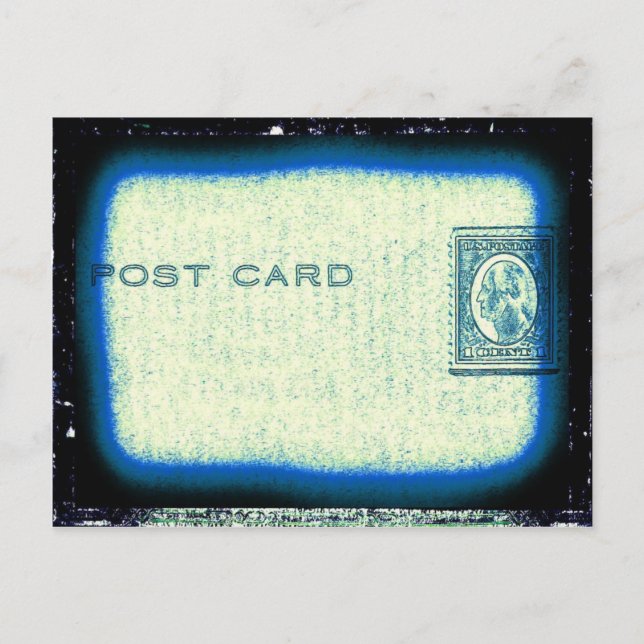 "Postkarte" (blau) Postkarte (Vorderseite)