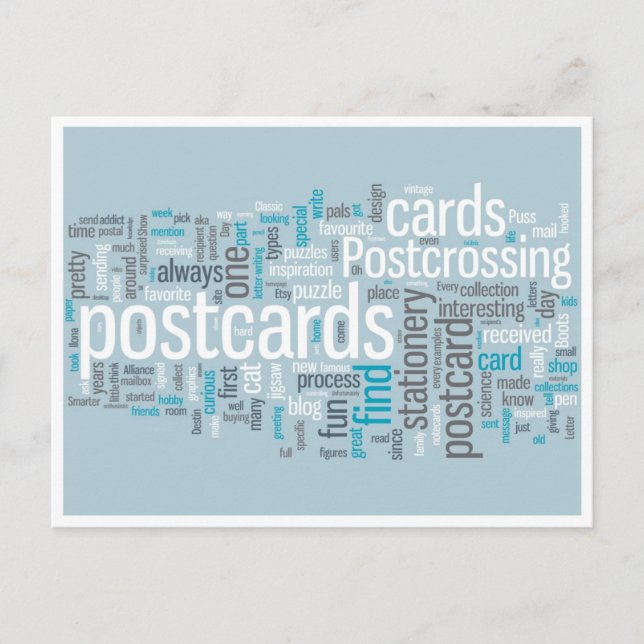 Postkarte "Blau verschieben" (Vorderseite)