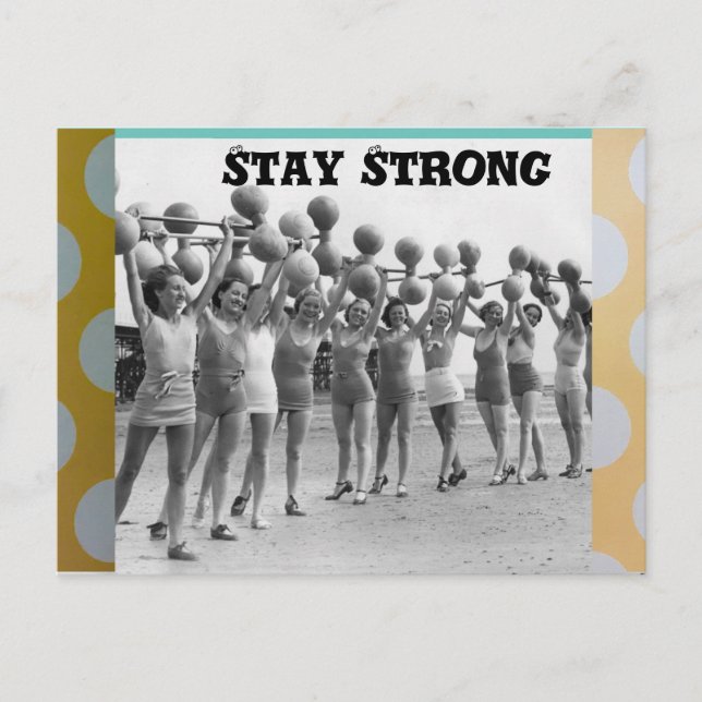 Postkarte bleib stark (Vorderseite)