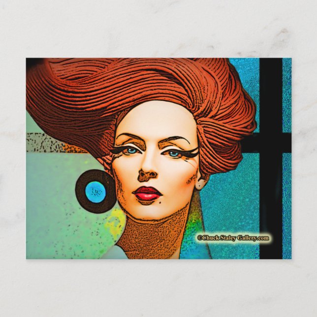 Postkarte "Blue Earring" (Vorderseite)