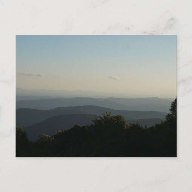 Postkarte Blue Ridge Mountains (Vorderseite)