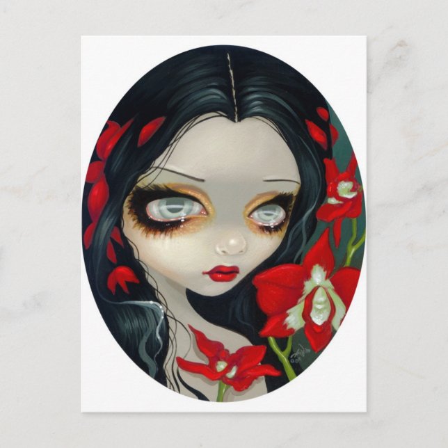 Postkarte "Blutorchid" (Vorderseite)